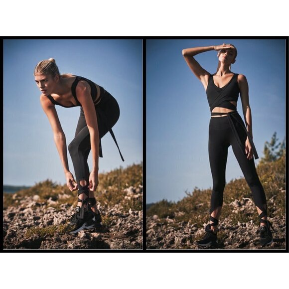 💕DEVON WINDSOR💕 Workout Set Ellie Top + Sophia Leggings ~ Blanco White S NWT - Picture 6 of 15